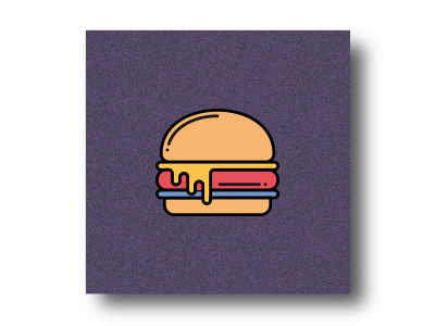 Burger art design graphic icon burger icons illustrator set vector