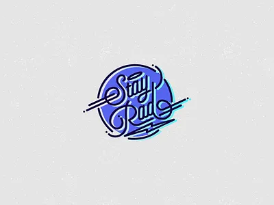 Stay Rad exa exarock lines rad stay stay rad typo typography