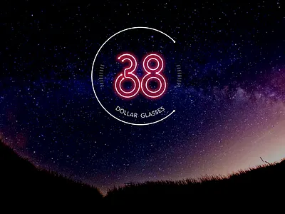 38 Dollar Glasses | Night contact glasses lens lenses logo night sky