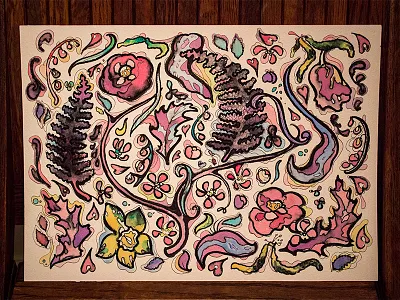 Ink n' Watercolor illustration ink paint watercolor