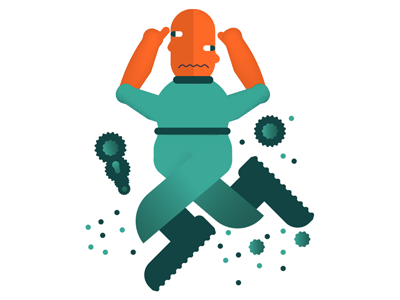 Side By Side flat graphic design illustration