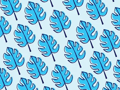 Leafy beachy blue leaf leaves tropical