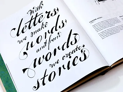 Alpha Historia Quote Book book binding book layout hand lettering historical quotes