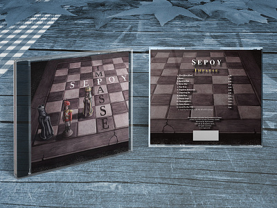 SEPOY DEBUT ALBUM COVER LAYOUT AND CD PACKAGING DESIGN album band cd cd package format jewel case layout music packaging