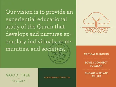 Good Tree visual language branding graphic design graphic elements heart icon identity logo design mark roots tree visual identity visual language