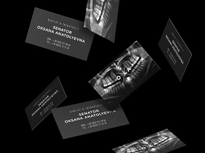 Dentist identity bcards dentist x ray