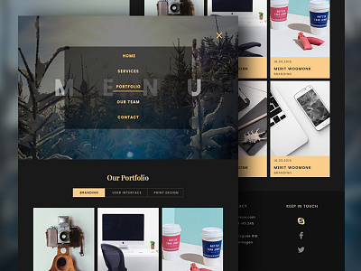 Dark Agency Template | Portfolio agency dark grid multipage portfolio team template ui web