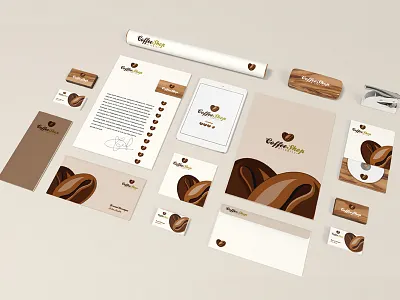 Coffee Shop Brand Identity Concept brand coffee coffee shop concept identity shop