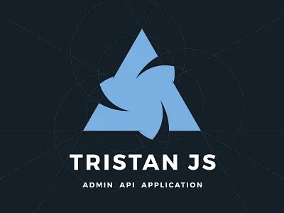 Tristan JS brand branding concept flat grid illustration logo logotype vector