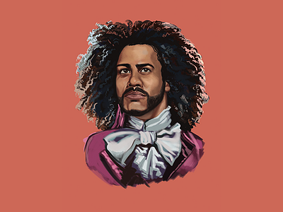 Jefferson hamilton illustration jefferson painting photoshop portrait sketch