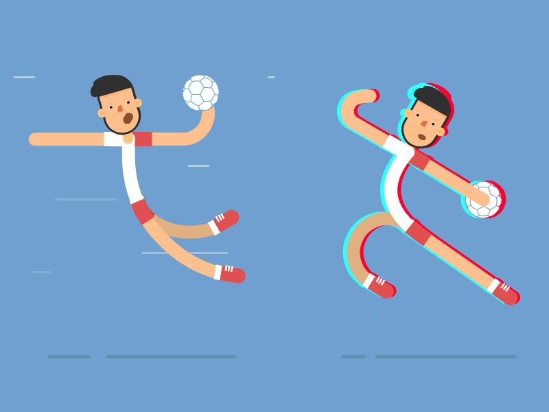 Handball Player ball character handball illustration player sport