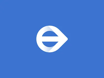 Express arrow brand design e icon logo logomark mark symbol