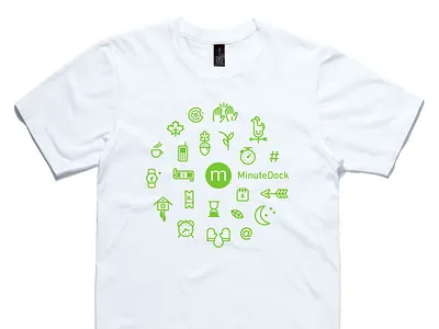 MinuteDock tee 🤘 branding icons illustration tee tshirt