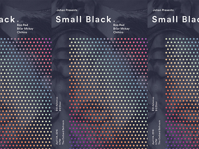 Small Black geometry gradient layout photography show poster typography