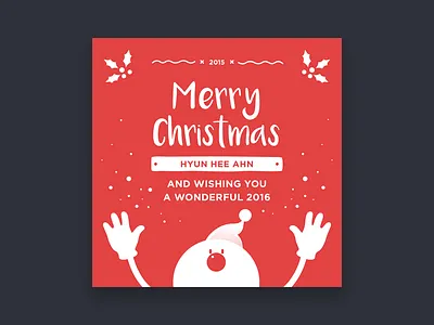 Christmas card2 card christmas colour typography