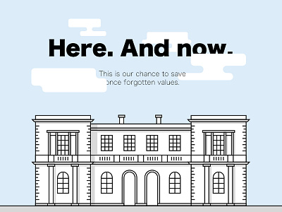 save blue house light line london minimal north time typography white woolwich