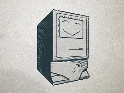 Retro Computer baby commadore 64 retro robot