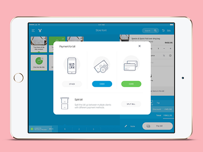 Payment Options app ios iphone popup pos ui