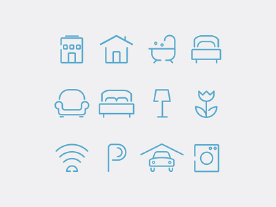 Icon Set - Apartment apartment house icon icon set icons rent rental