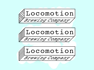 Locomotion Brewing Co beer branding brewery brewing company icon logo logo design