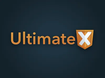 Ultimate X Logo agile html identity logo shield team logo ux