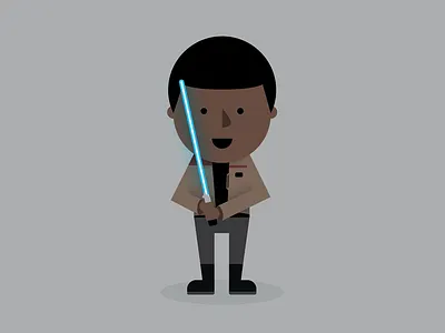 Finn finn illustration star wars vector