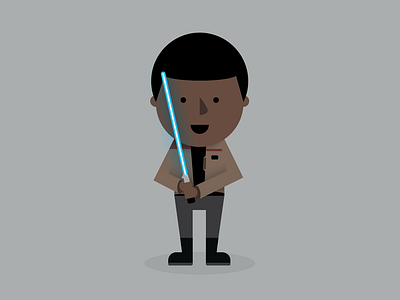 Finn finn illustration star wars vector