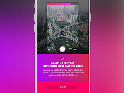 camera intro camera intro ios design mobile app onboarding ui design