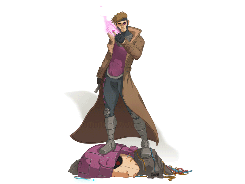 Remy LeBeau aka Gambit Animation animation gambit gif marvel