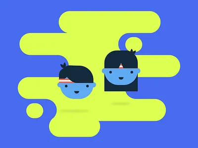 Guys boy flat girl illustration ilustration
