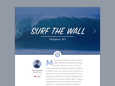 Blog Post blog daily daily ui post surf ui