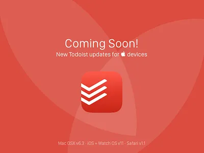 Coming Soon! New Todoist updates for  devices apple teaser todoist 