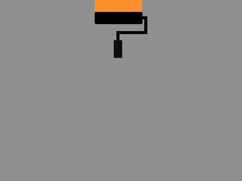 Up & down down green orange paint up