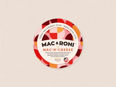 Mac'n'Cheese Sticker food macncheese macroni packaging sticker