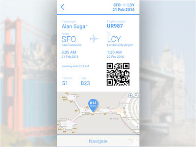24 - boarding pass 024 dailyui