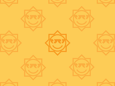 Sunshine Pattern design doodle illustration logo sun sunshine thicklines vector