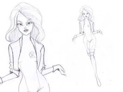 Rogue sketch blacking doodle marvel megan thomas megan thomas illustration palomino rogue sketch