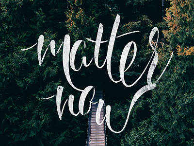 Matter Now font forest handmade letter lettering matter nature trees type vector