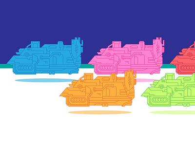 Colourful Ride colorful design futuristic graphic illustration line malaysian motorcycle ride vector