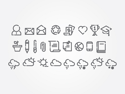 Freebie freebie giveaway icons outline vector