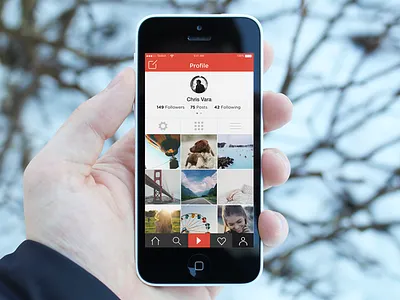Profile Screen Mockup app mockup ui user experience user interface user profile ux