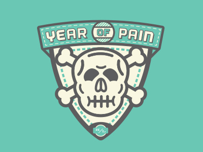 Year Of Pain badge graphic design illustration typography vector