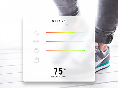 Daily UI #041 - Workout Tracker 041 dailyui diet fitness lift running tracker weight workout