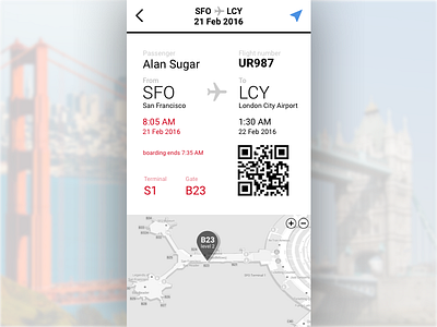 24 - boarding pass 024 dailyui