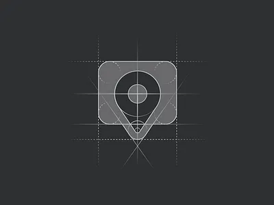 Chat Location [GRID] brand branding agency bubble chat icon location logo mark minimal