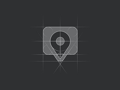 Chat Location [GRID] brand branding agency bubble chat icon location logo mark minimal