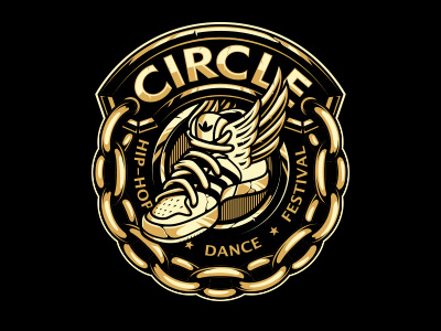 Circle adidas art gold graphic maniac illustration logo sneaker