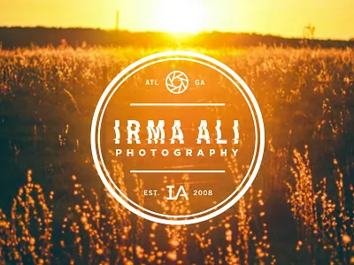 Irma Ali - Logo atlanta badge branding design graphic design icon logo photo photography type typography vector