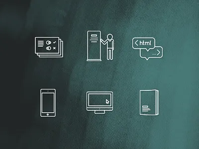 Sauricons Part III banner booklet design guide html icon icons iphone monoline pc set style