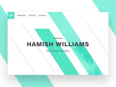 Portfolio Redesign designer homepage landing page layout parallax portfolio typography web